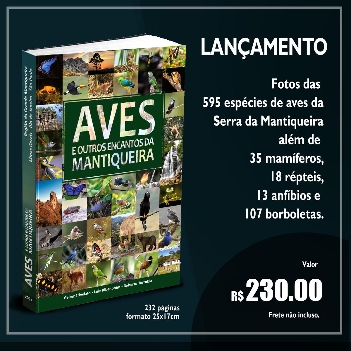 Informações sobre o livro e projeto Aves e Outros Encantos da Mantiqueira