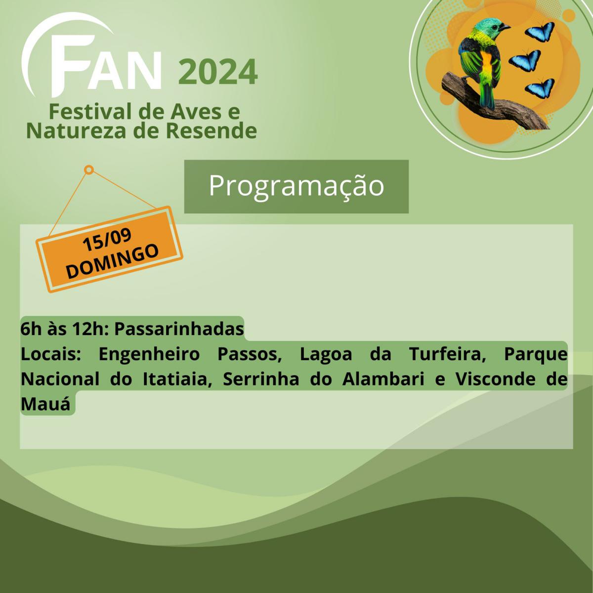 FAN 2024 - Programação dia 15-09